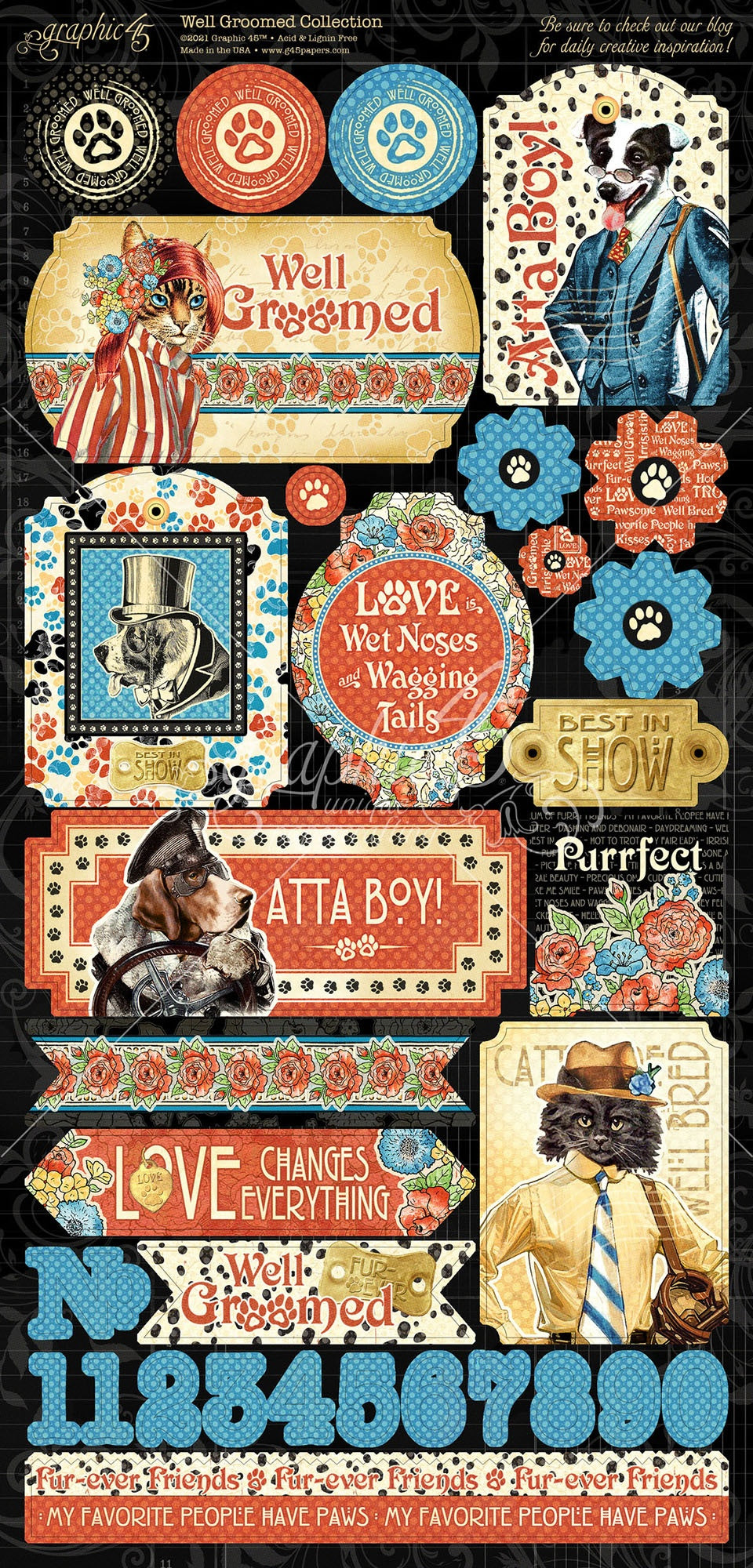 Well Groomed Cardstock Stickers 12"X12"  