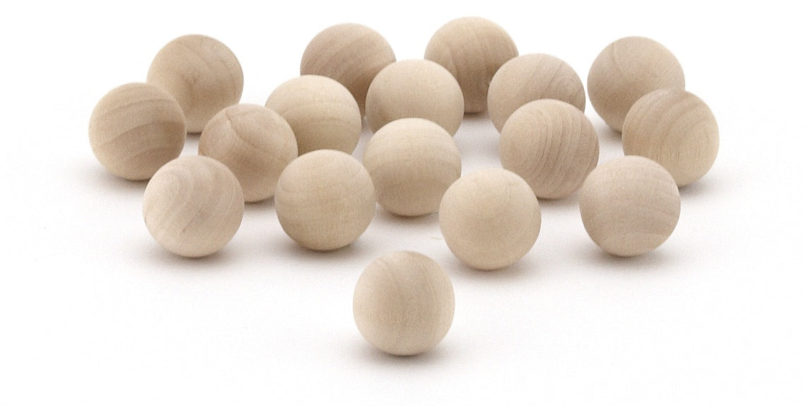 Hygloss Wood Balls 1" 12/Pkg 