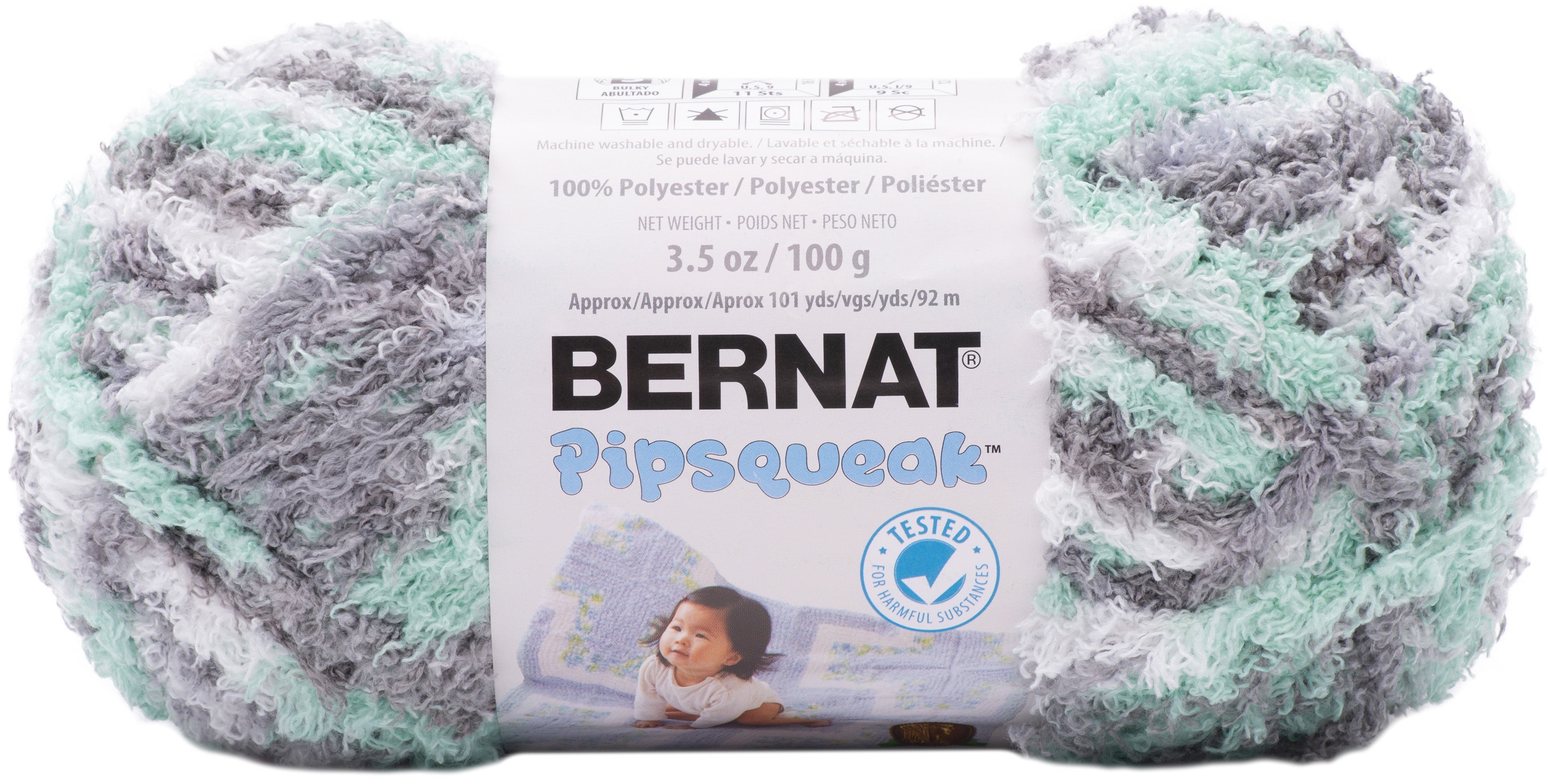 Bernat Pipsqueak Yarn Seaspray Variegated