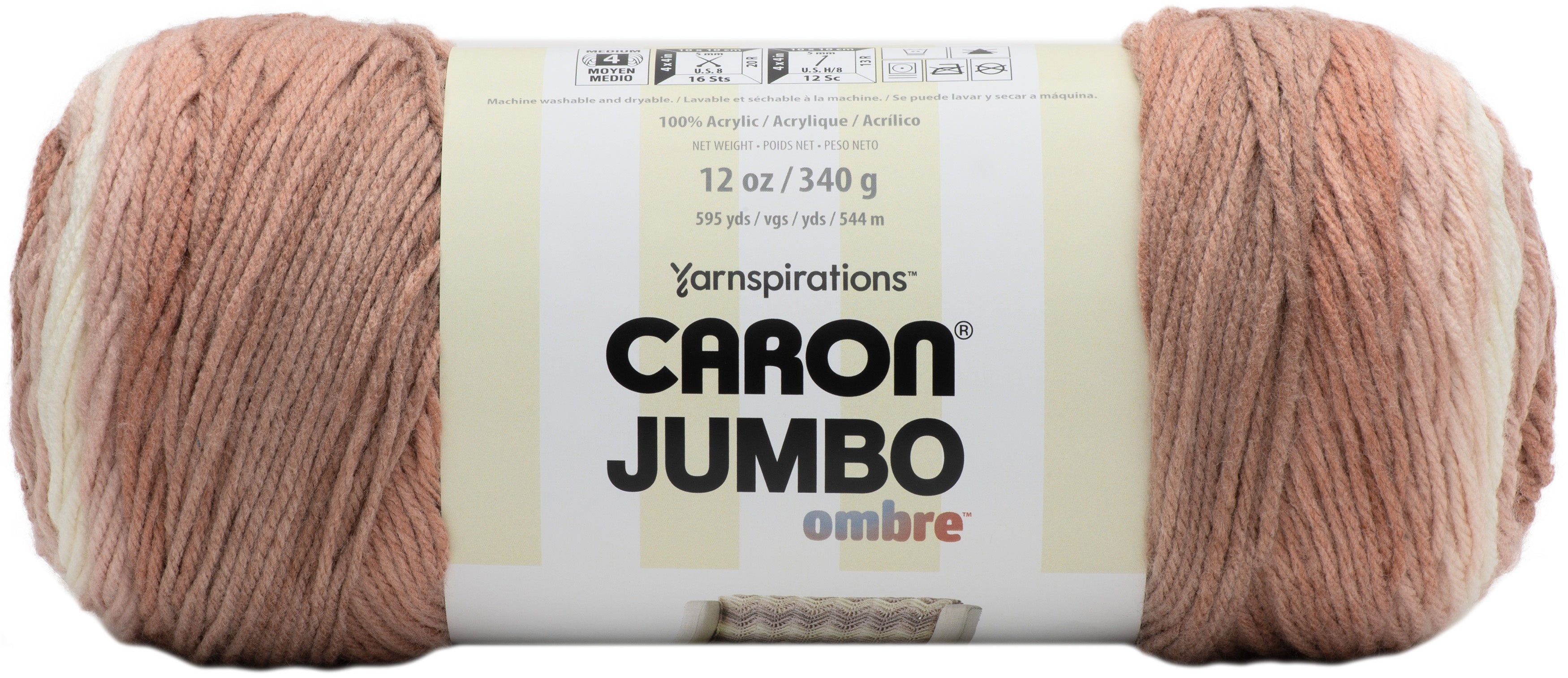 Caron Jumbo Print Ombre Yarn Sepia