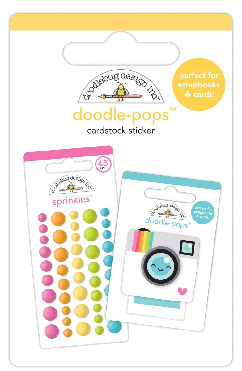 Doodlebug Doodle-Pops 3D Stickers-Doodle Minis