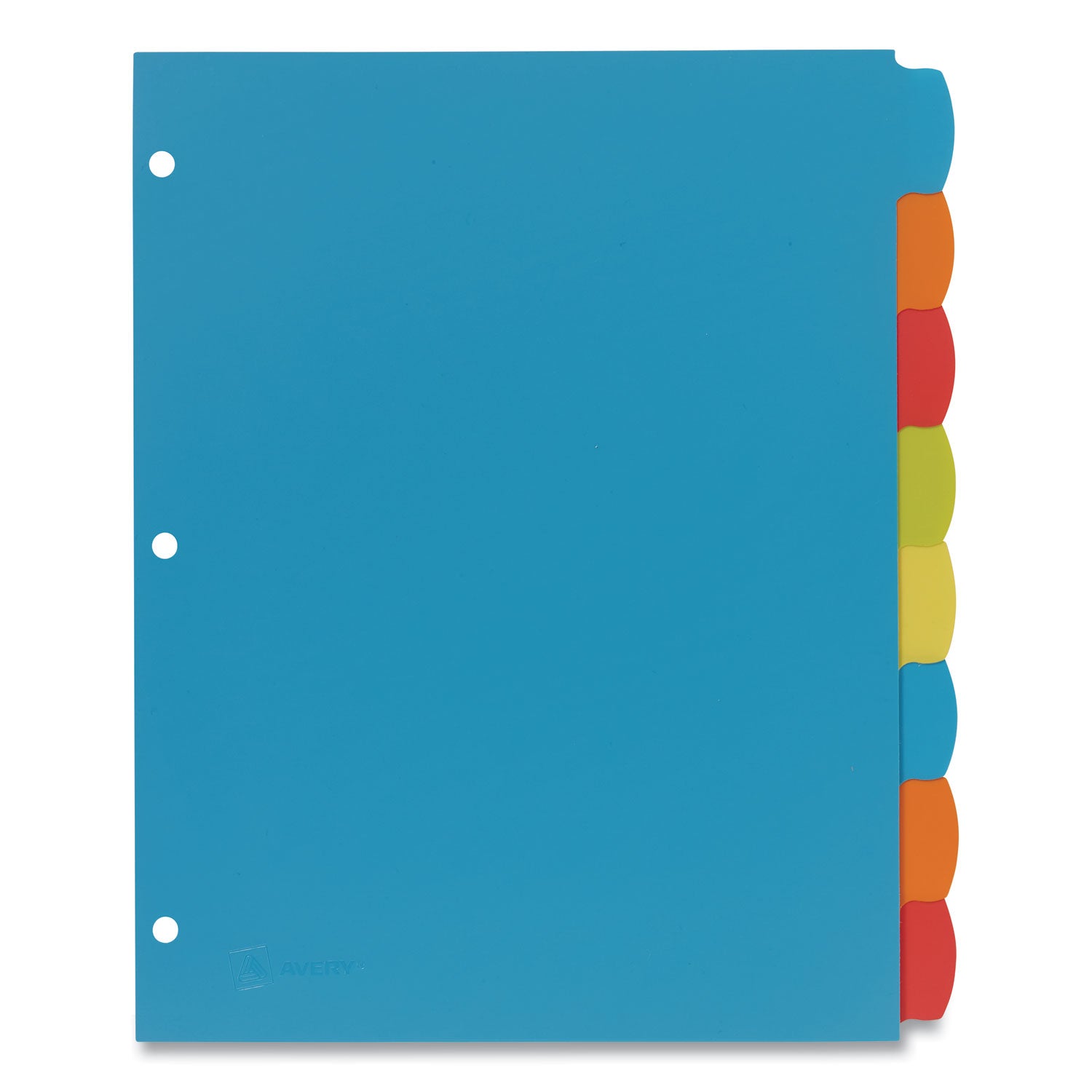 Avery® Big Tab Write and Erase Durable Plastic Dividers, 8-Tab, Letter, Assorted, 1 Set