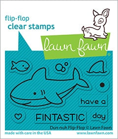 Lawn Fawn Clear Stamps 3"X2" Duh-Nuh Flip-Flop