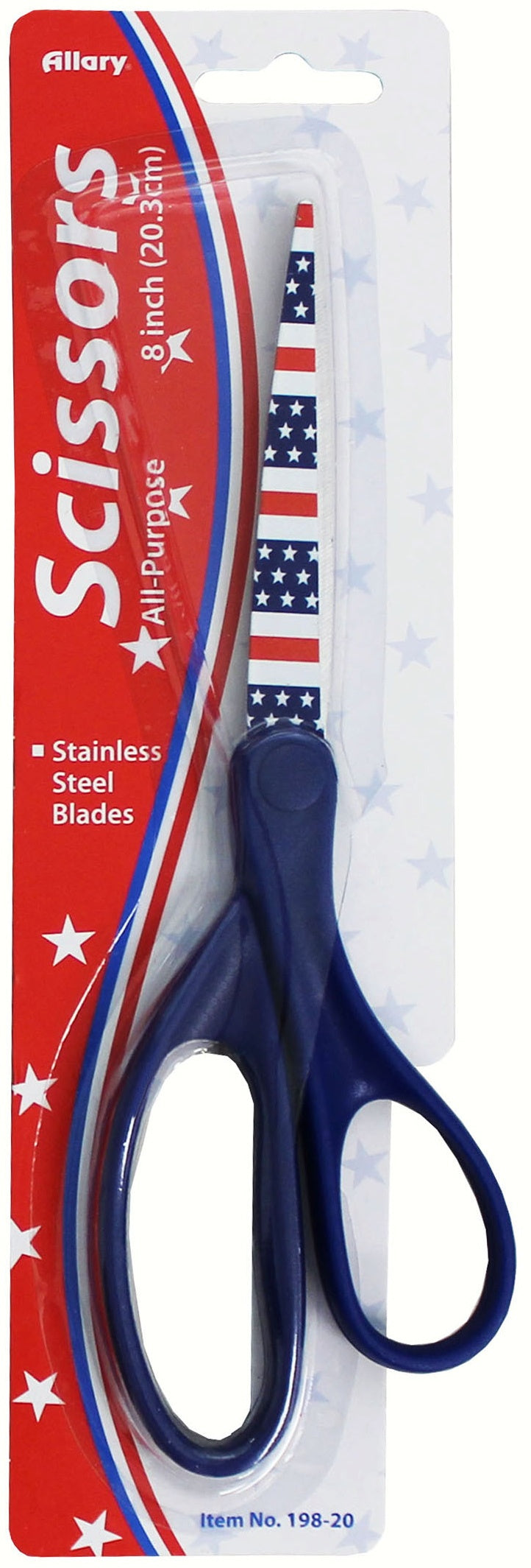 Allary All-Purpose Scissors 8" Assorted Patriotic