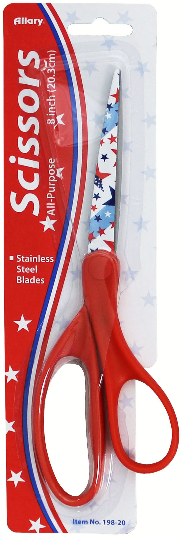 Allary All-Purpose Scissors 8" Assorted Patriotic