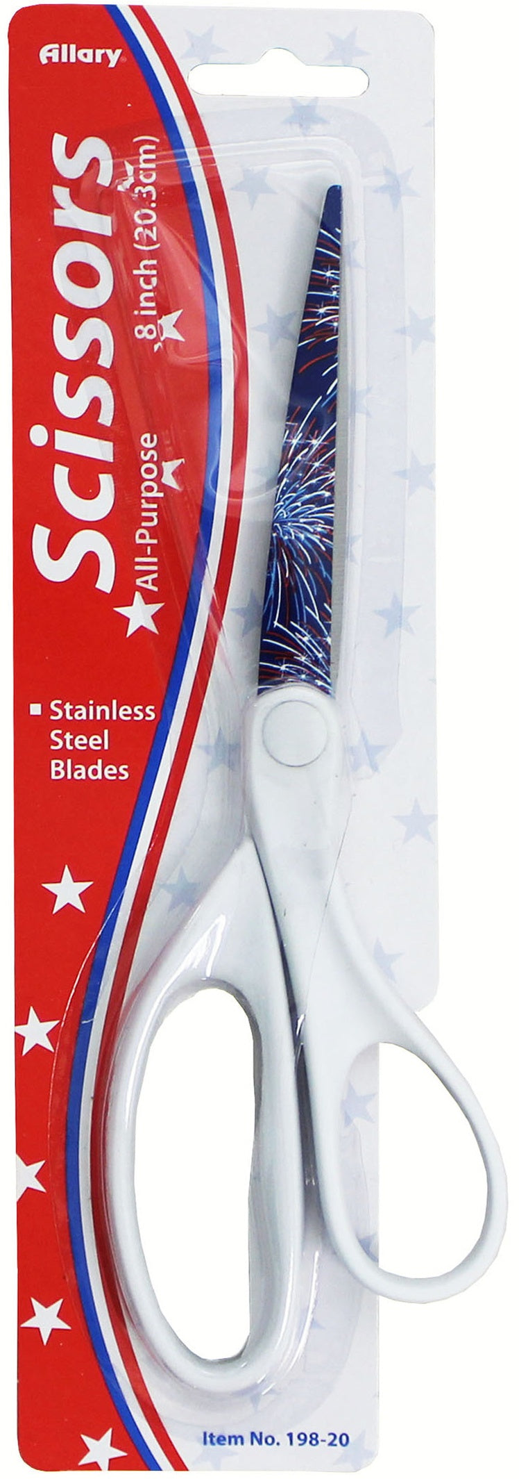 Allary All-Purpose Scissors 8" Assorted Patriotic