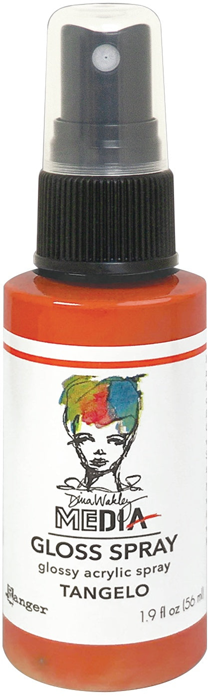 Dina Wakley Media Gloss Sprays 2oz Tangelo