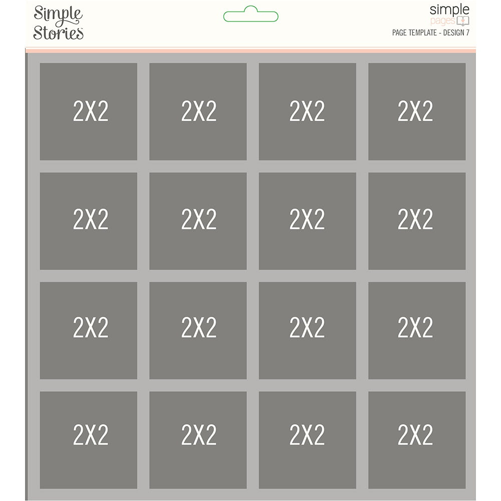 Simple Stories Simple Pages Page Template (1) 16-2"X2"
