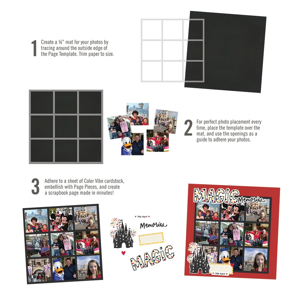 Simple Stories Simple Pages Page Template (1) 9-3"X3"
