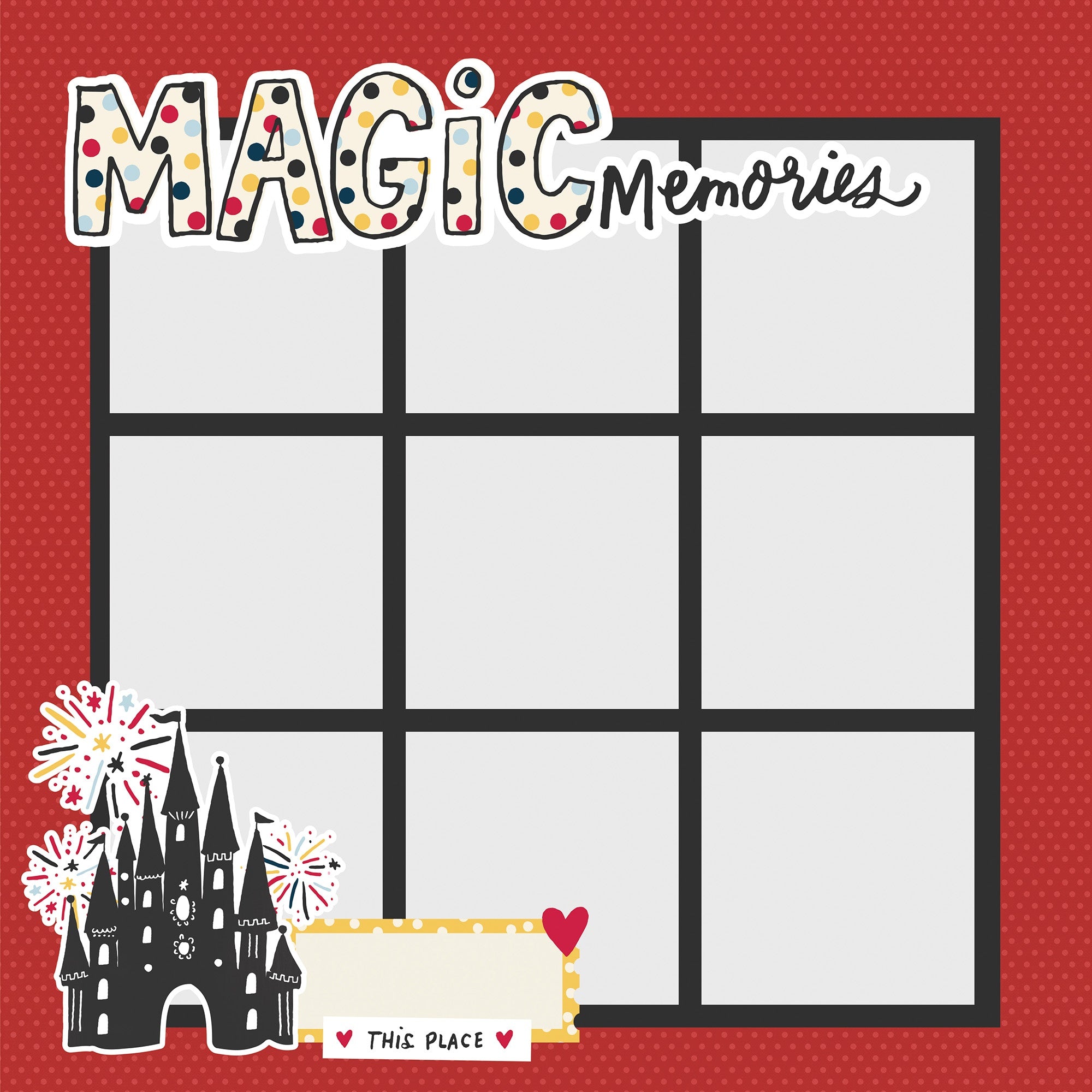 Simple Stories Simple Pages Page Template (1) 9-3"X3"