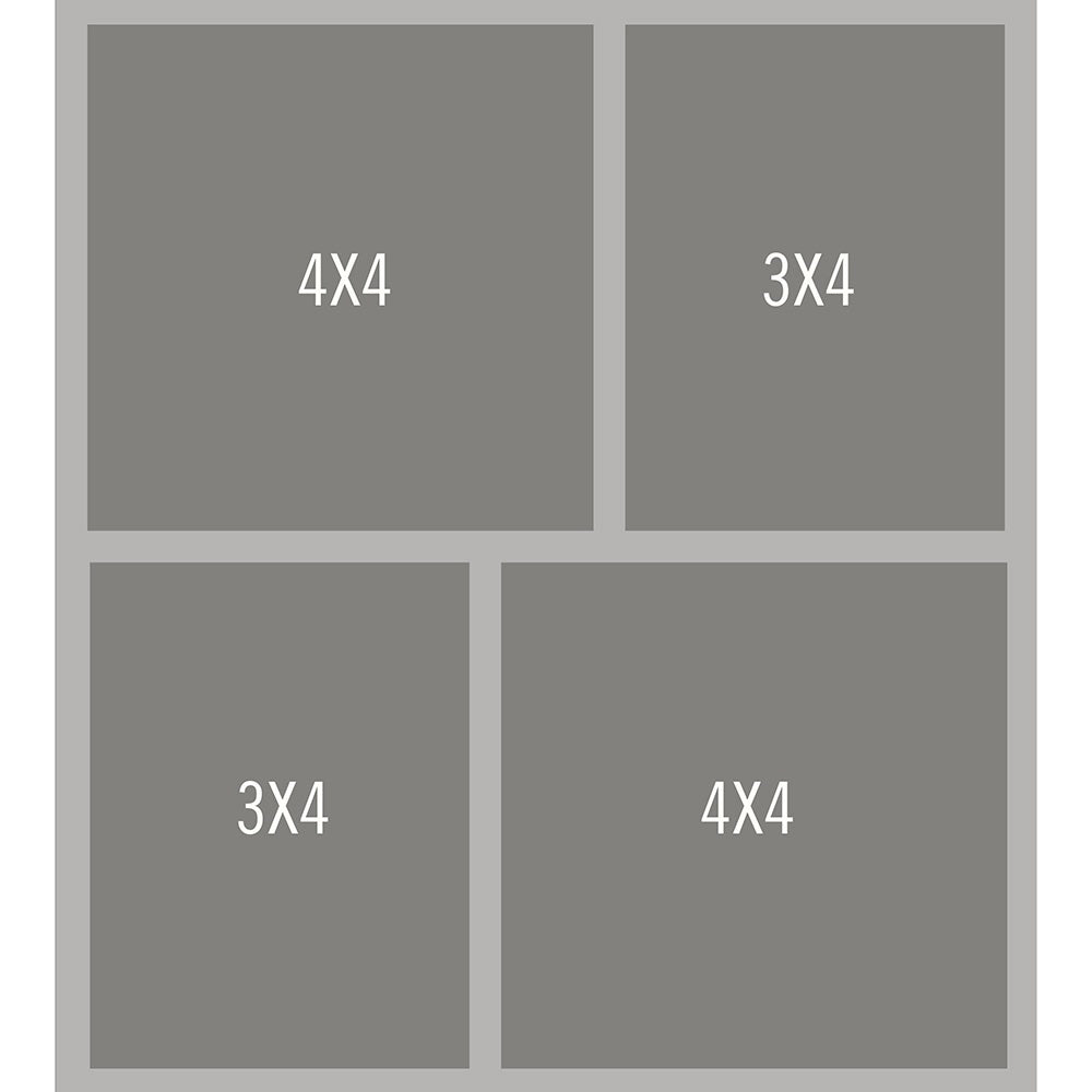 Simple Stories Simple Pages Page Template (1) 2-4"X4" & 2-3"X4"