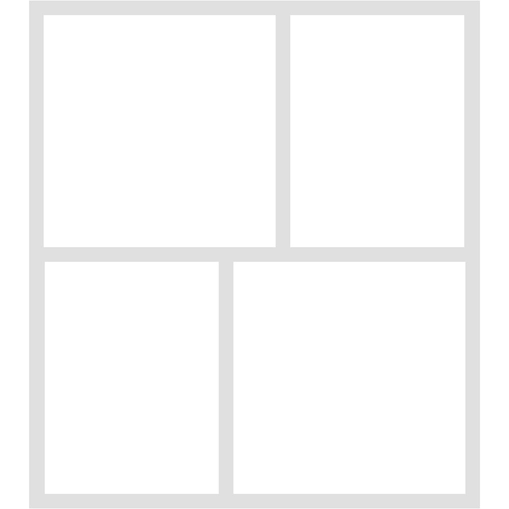 Simple Stories Simple Pages Page Template (1) 2-4"X4" & 2-3"X4"