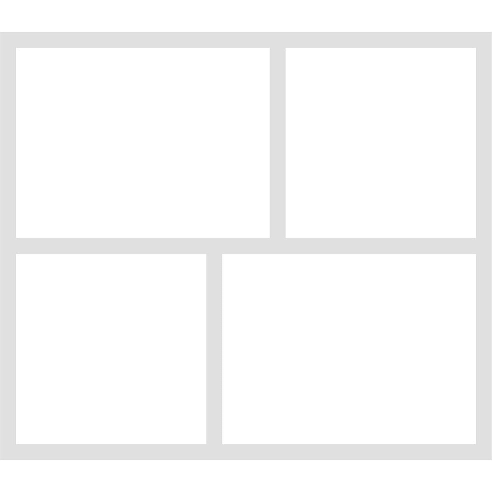 Simple Stories Simple Pages Page Template (1) 2-3"X4" & 2-3"X3"