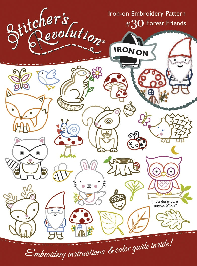 Stitcher's Revolution Iron-On Transfers Forest Friends