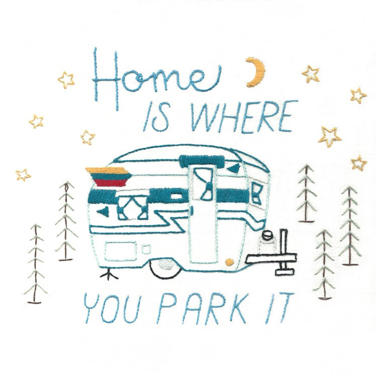 Stitcher's Revolution Iron-On Transfers Camping Adventures