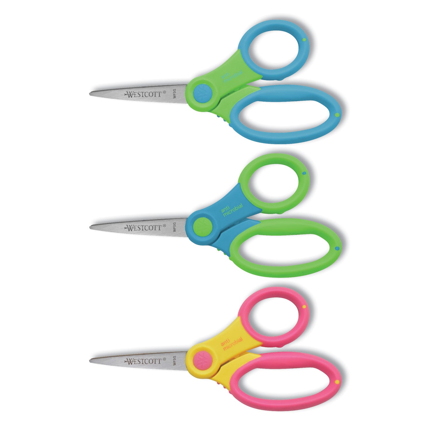 Westcott® Soft Handle Kids Scissors with Antimicrobial Protection, 5" Pointed