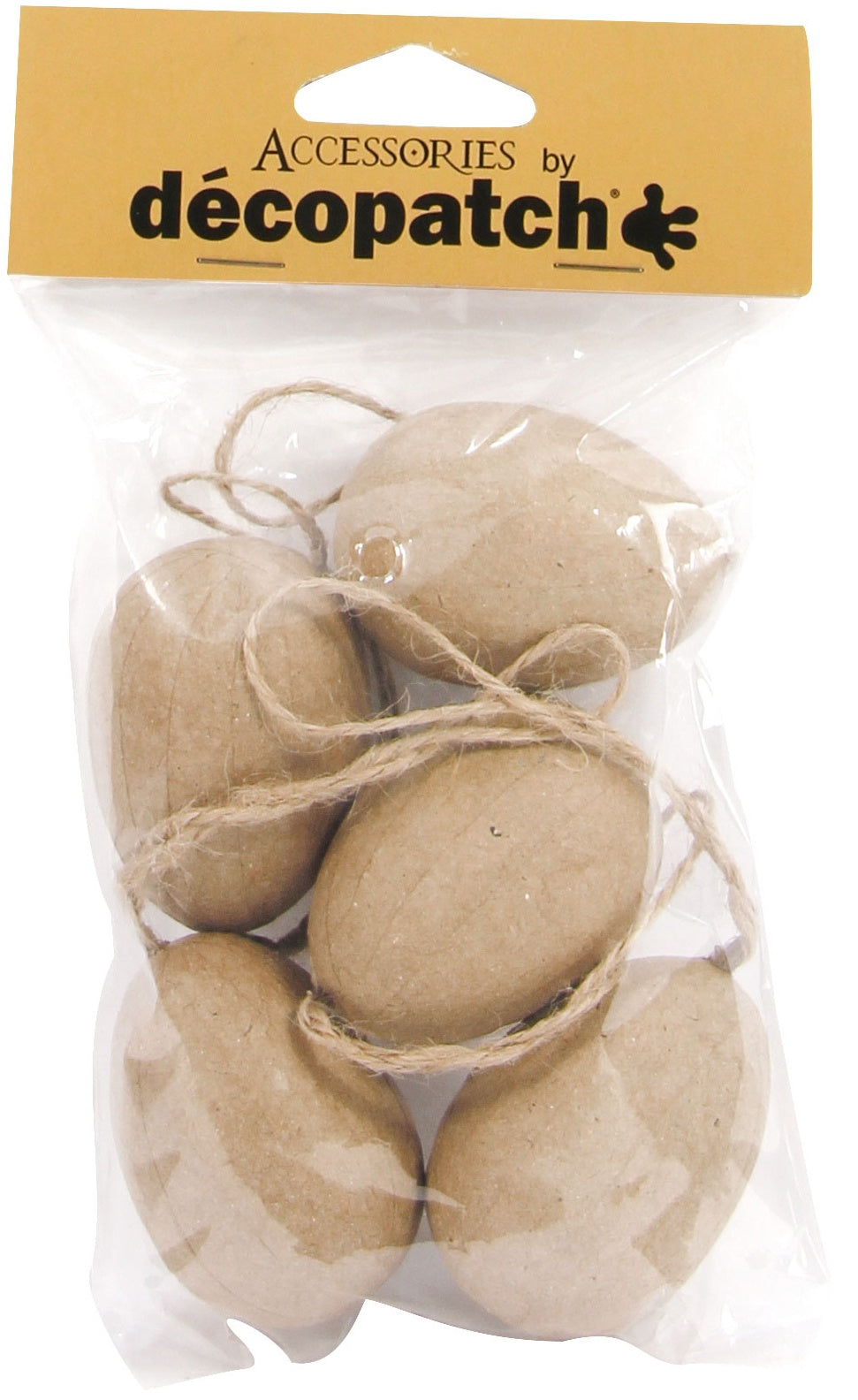 Decopatch Eggs With String 5/Pkg