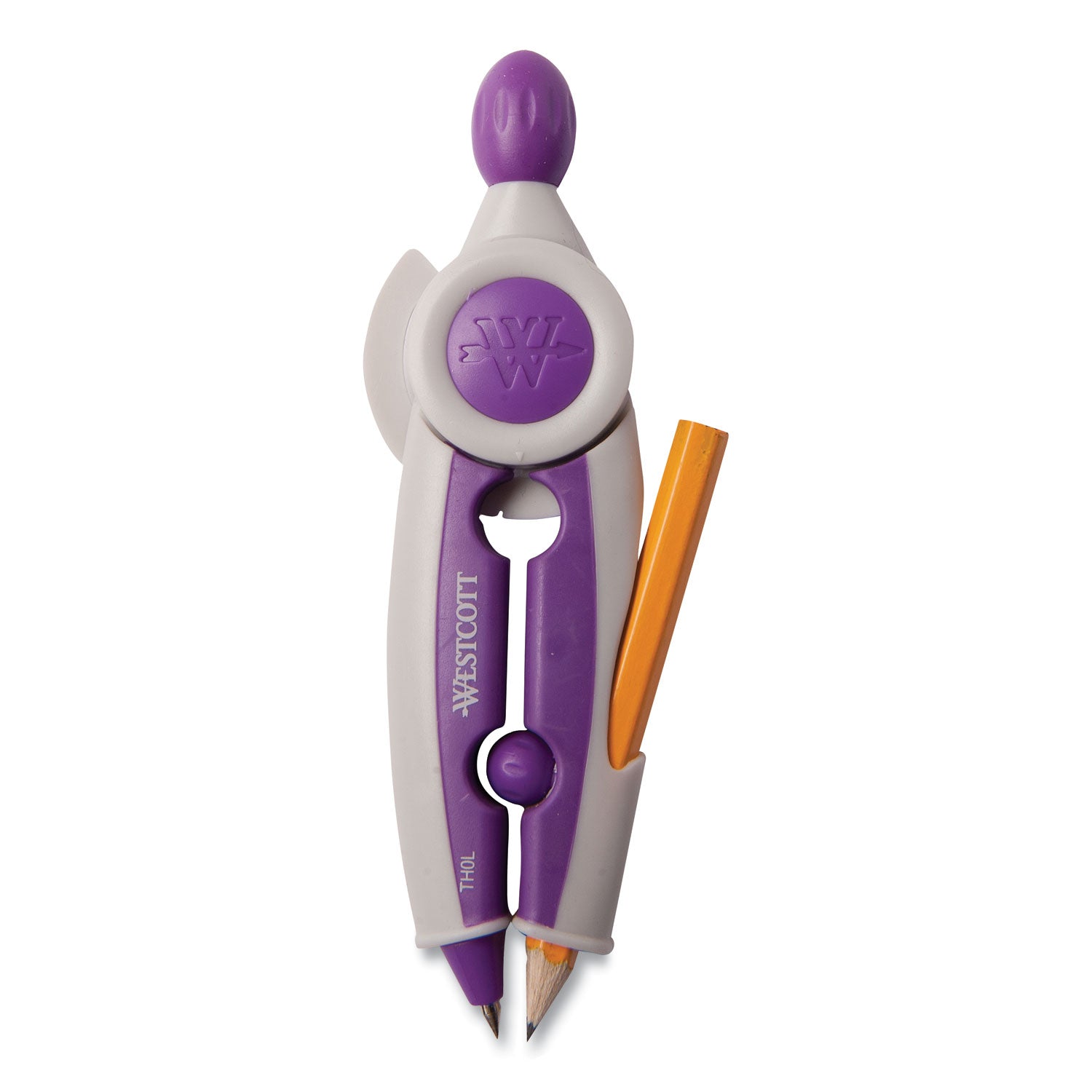 Westcott® Soft Touch School Compass With Microban Protection, Assorted Colors