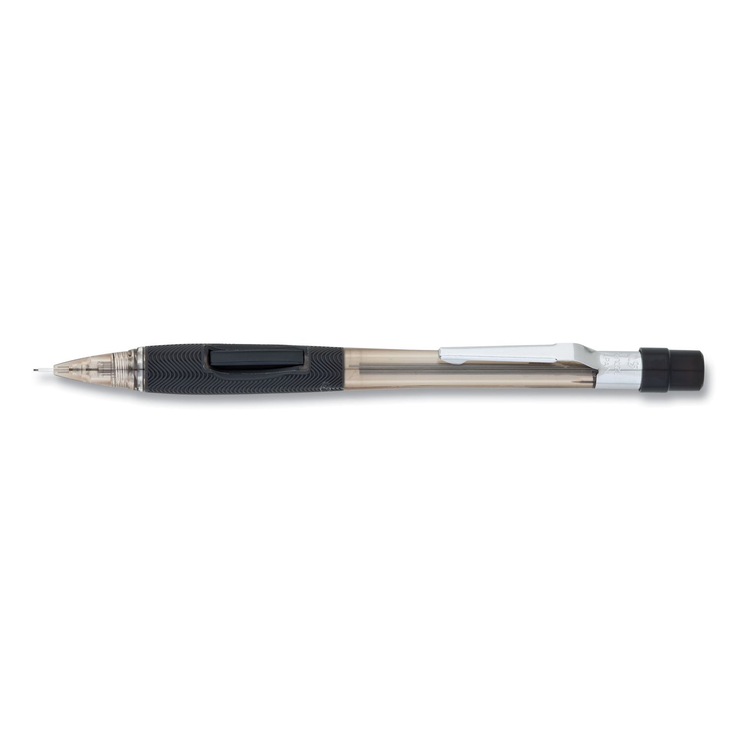 Pentel® Quicker Clicker Mechanical Pencil, 0.5 mm, Transparent Smoke Barrel