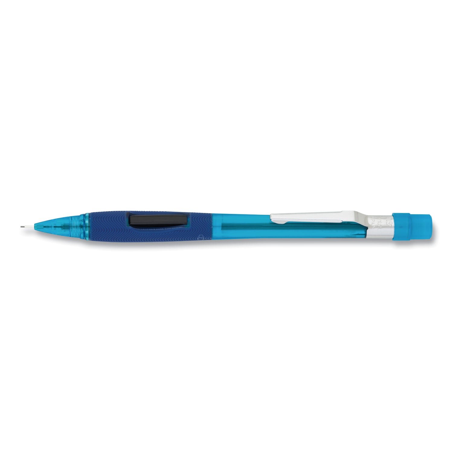 Pentel® Quicker Clicker Mechanical Pencil, 0.5 mm, Transparent Blue Barrel