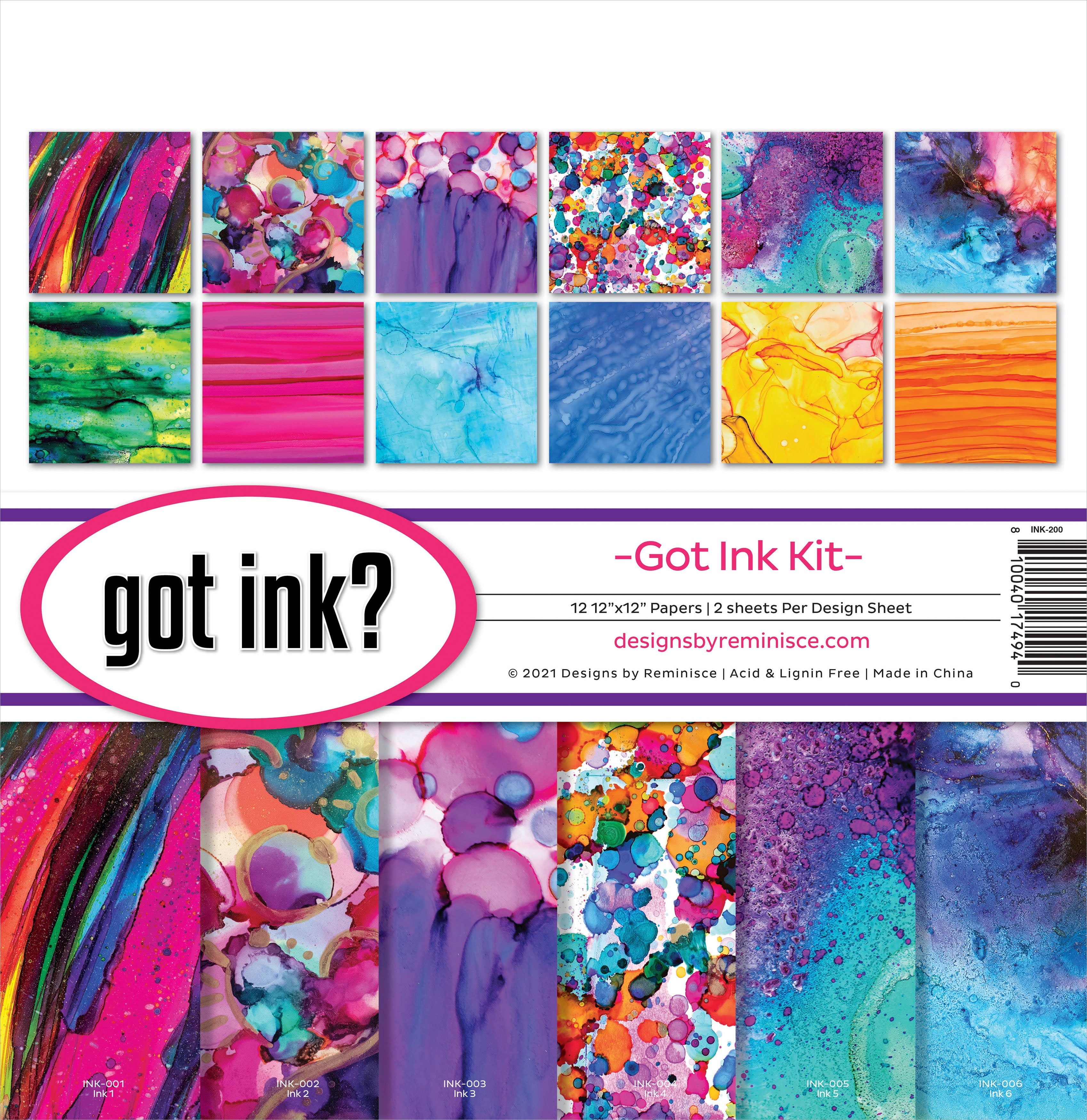 Reminisce Collection Kit 12"X12"-Got Ink?