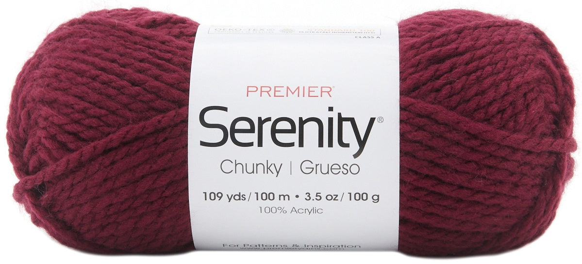Premier Yarns Serenity Chunky Yarn - Solid-Wine