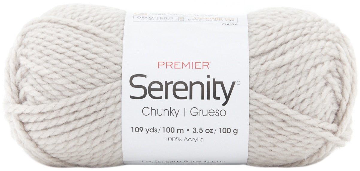 Premier Yarns Serenity Chunky Yarn - Solid-Greige