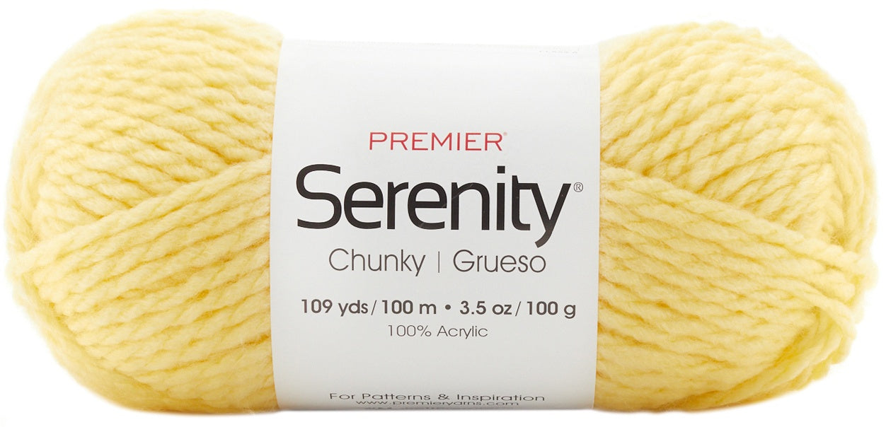 Premier Yarns Serenity Chunky Yarn - Solid-Buttercup