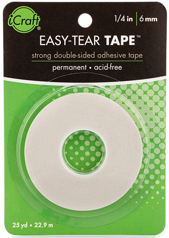 iCraft Easy-Tear Tape-.25"X25yd