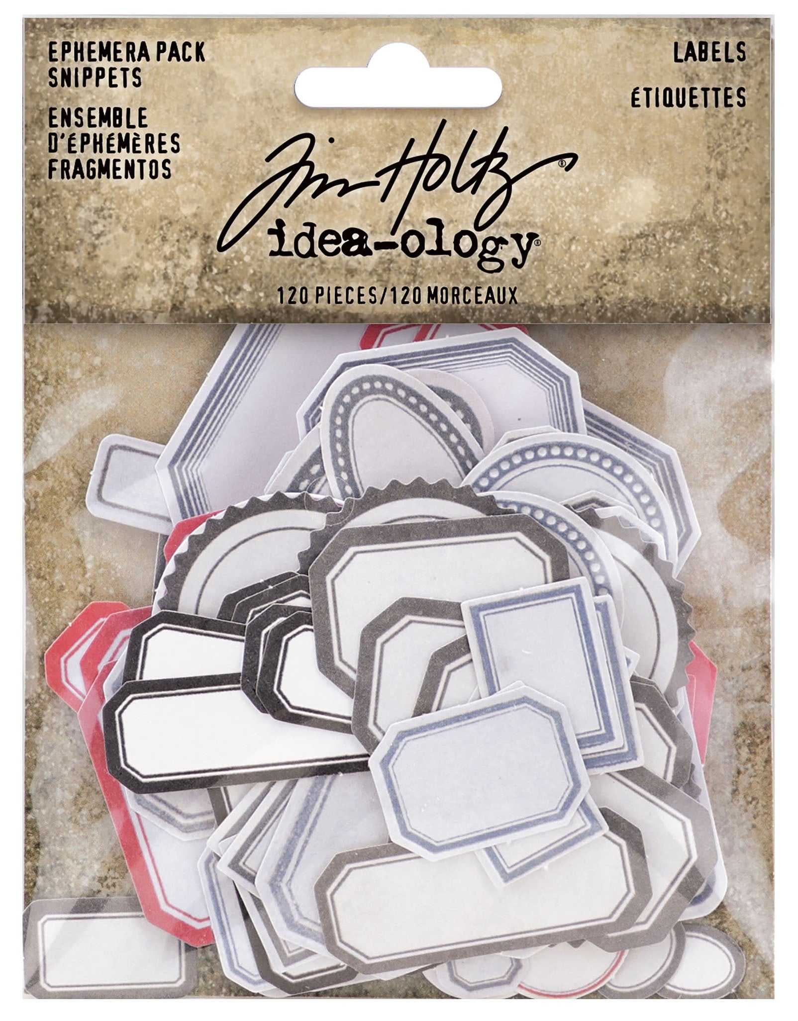 Idea-Ology Ephemera Snippets 120/Pkg Labels