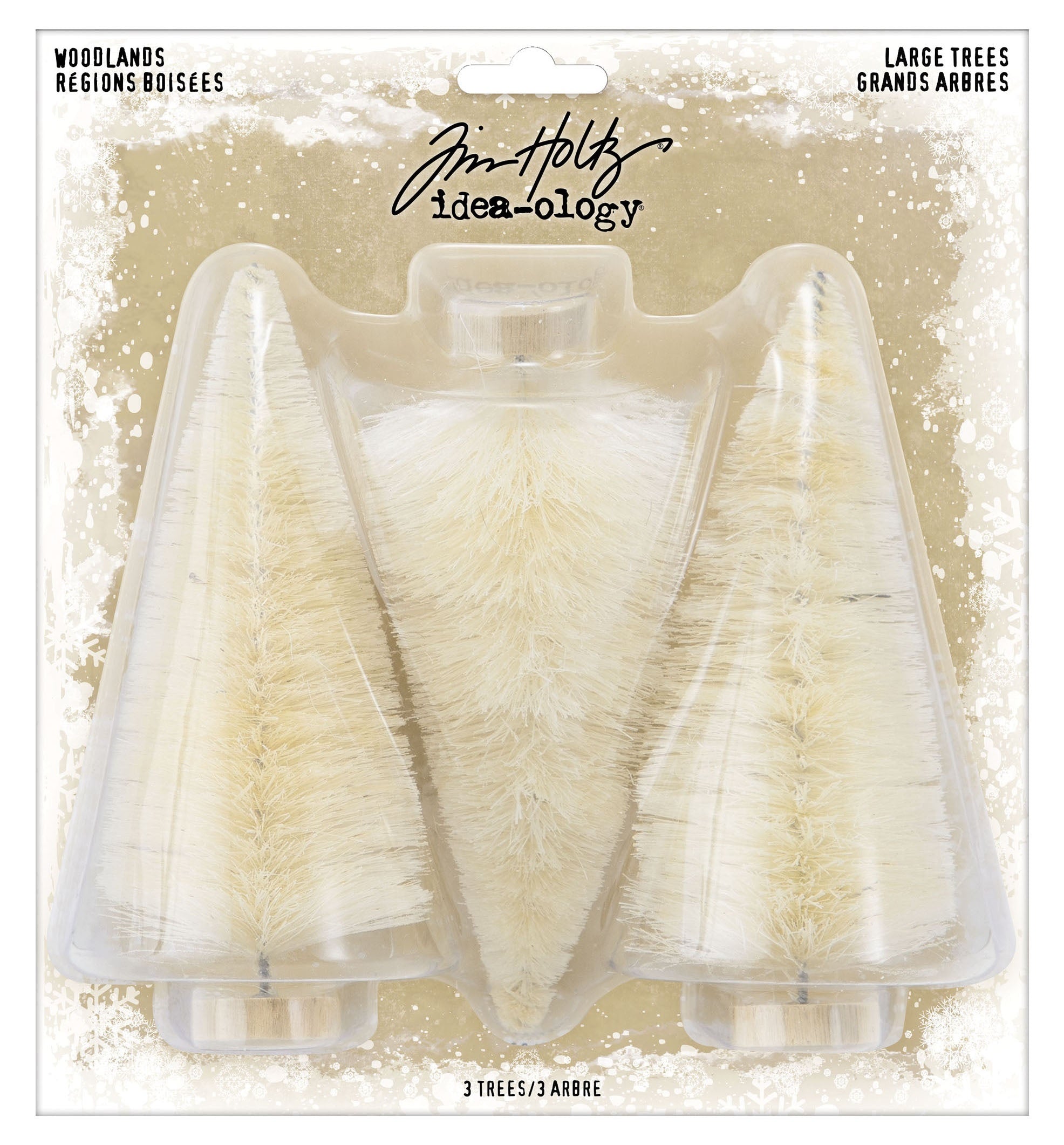 Idea-Ology Woodland Large Trees 3/Pkg Natural 5"