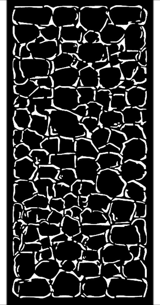 Stamperia Stencil 4.72"X9.84" Stone Wall, Lady Vagabond Lifestyle