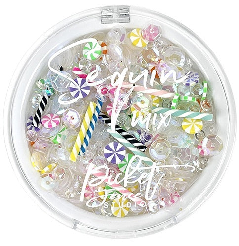 Picket Fence Sequin Mix & Embellishments Birthday Candles