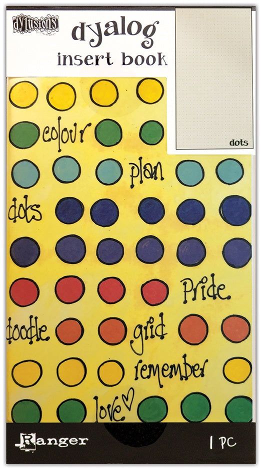 Dyan Reaveley's Dylusions Dyalog Insert Book 4.375"X8.25" Dots #3