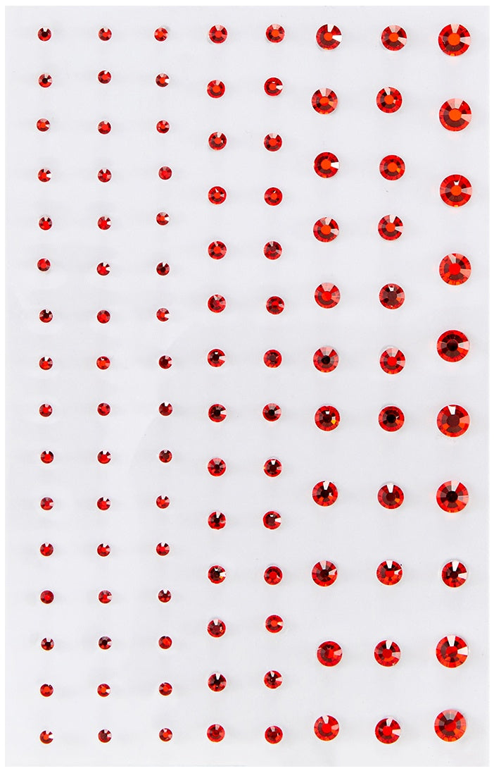 Spellbinders Color Essentials Gems 108/Pkg Red Mix