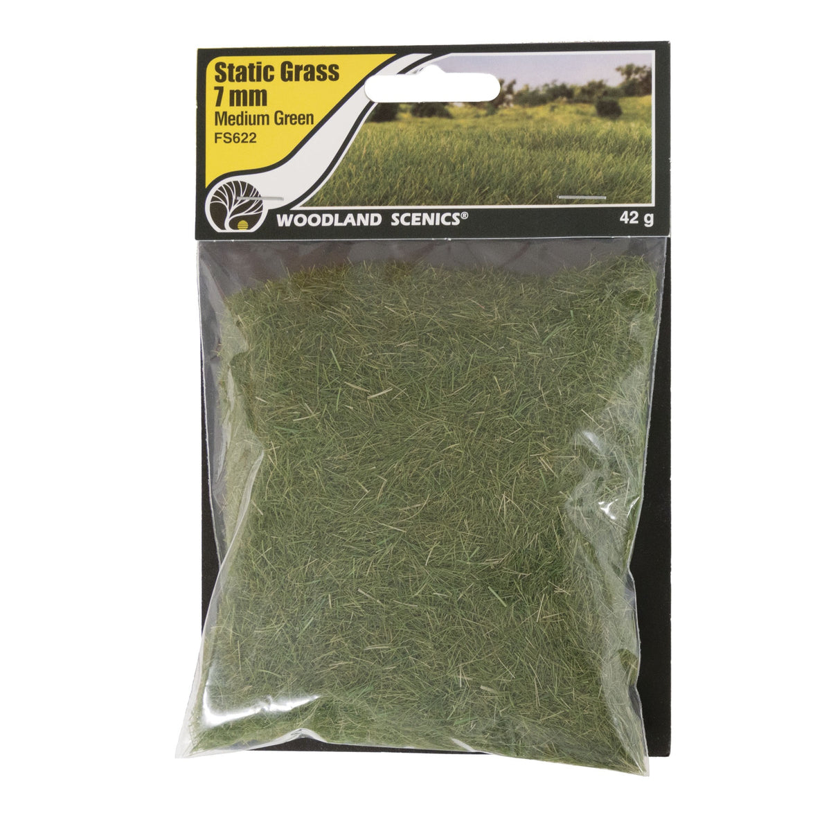 Woodland Scenic Static Grass 7mm Medium Green