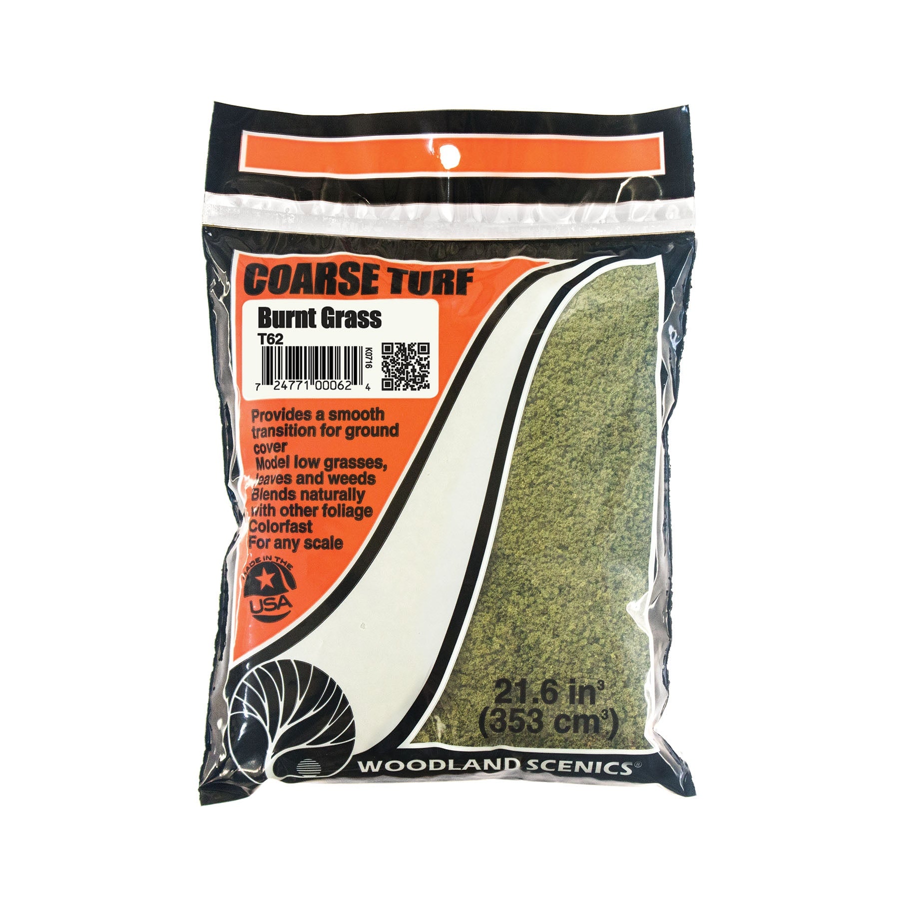 Turf- Burnt Grass, Coarse (12oz. Bag)