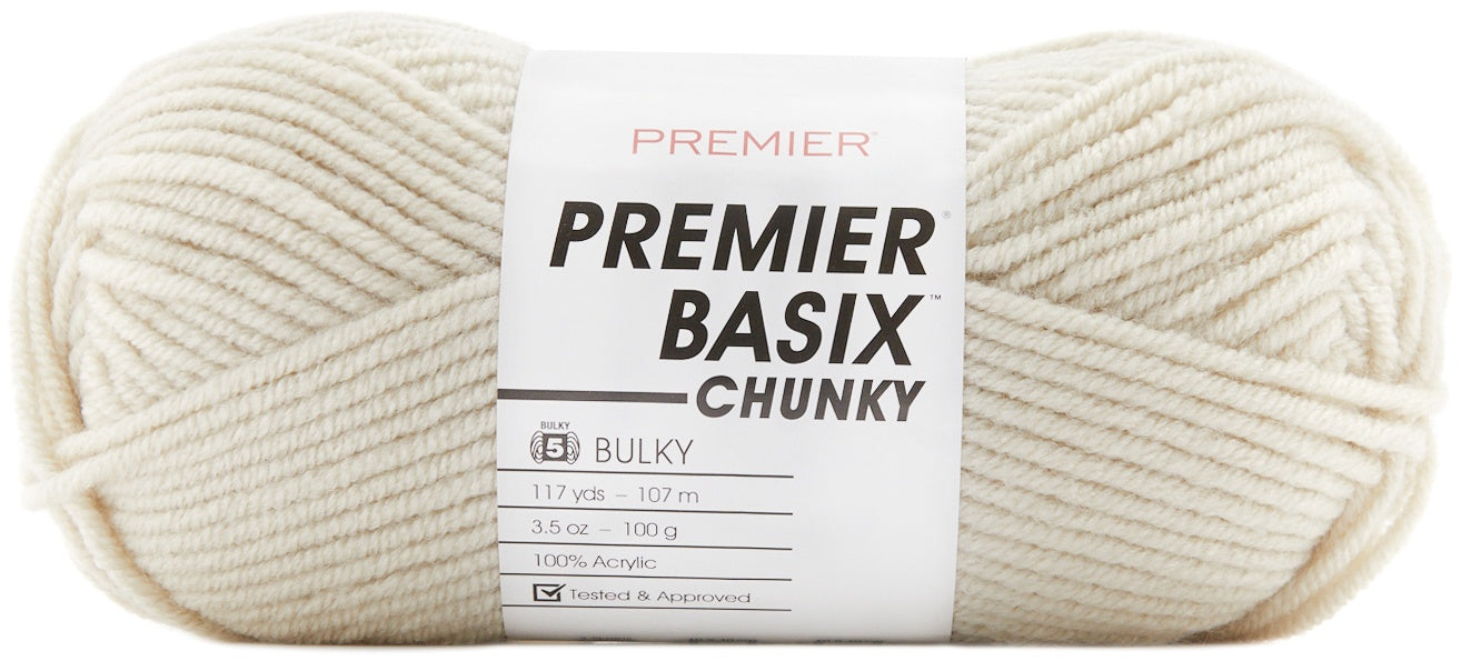 Premier Yarns Basix Chunky Yarn-Antique White