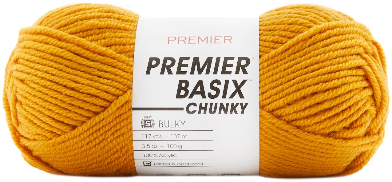 Premier Yarns Basix Chunky Yarn-Mustard