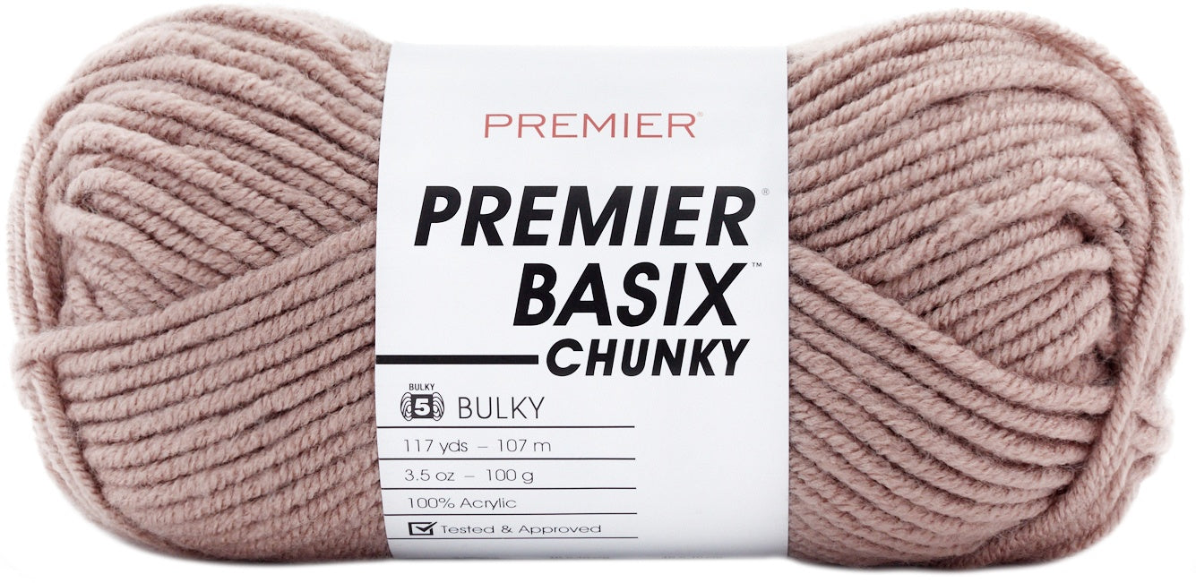 Premier Yarns Basix Chunky Yarn-Taupe