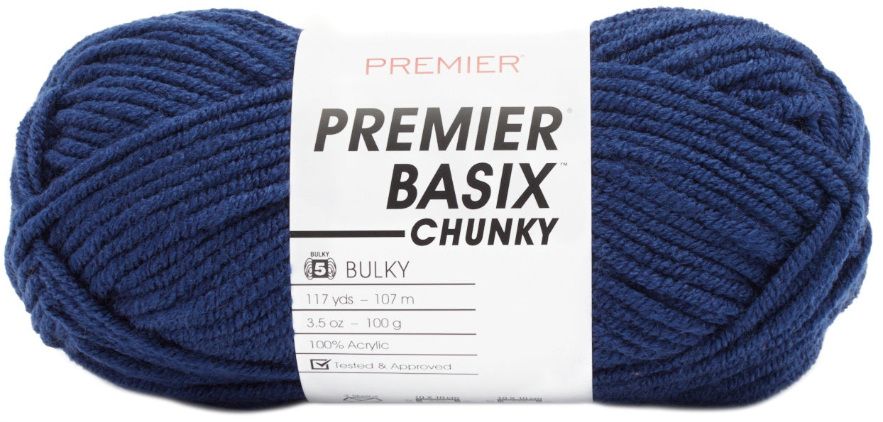 Premier Yarns Basix Chunky Yarn-Navy