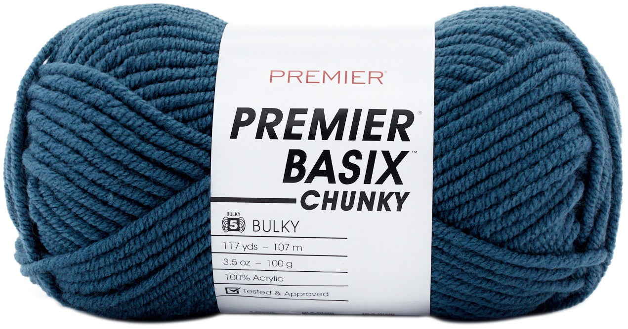 Premier Yarns Basix Chunky Yarn-Heritage Blue