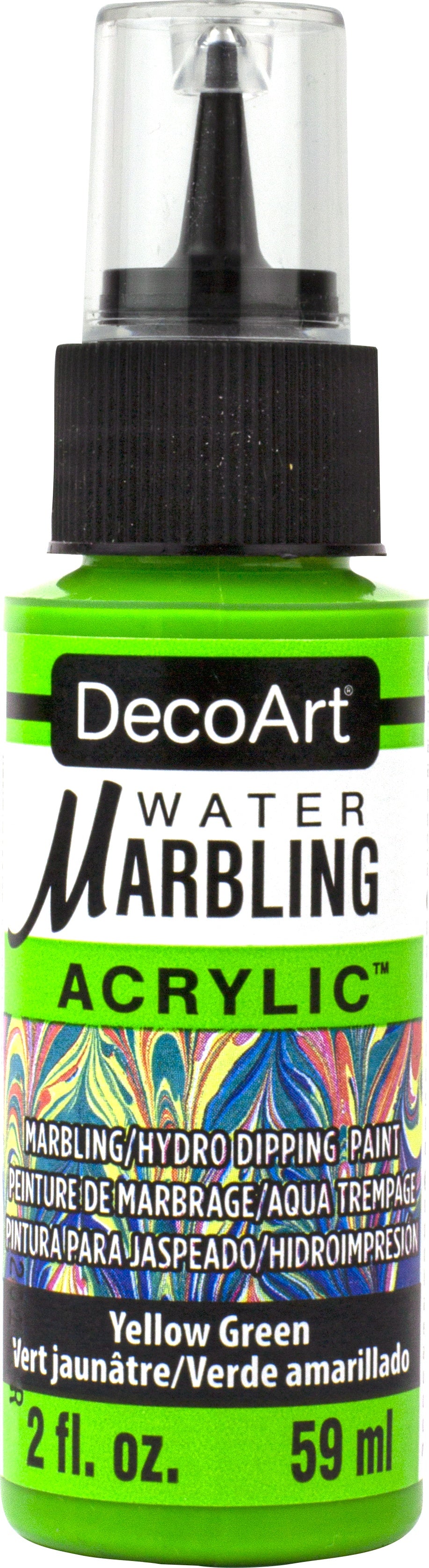 DecoArt Water Marbling Paint 2oz-Yellow Green