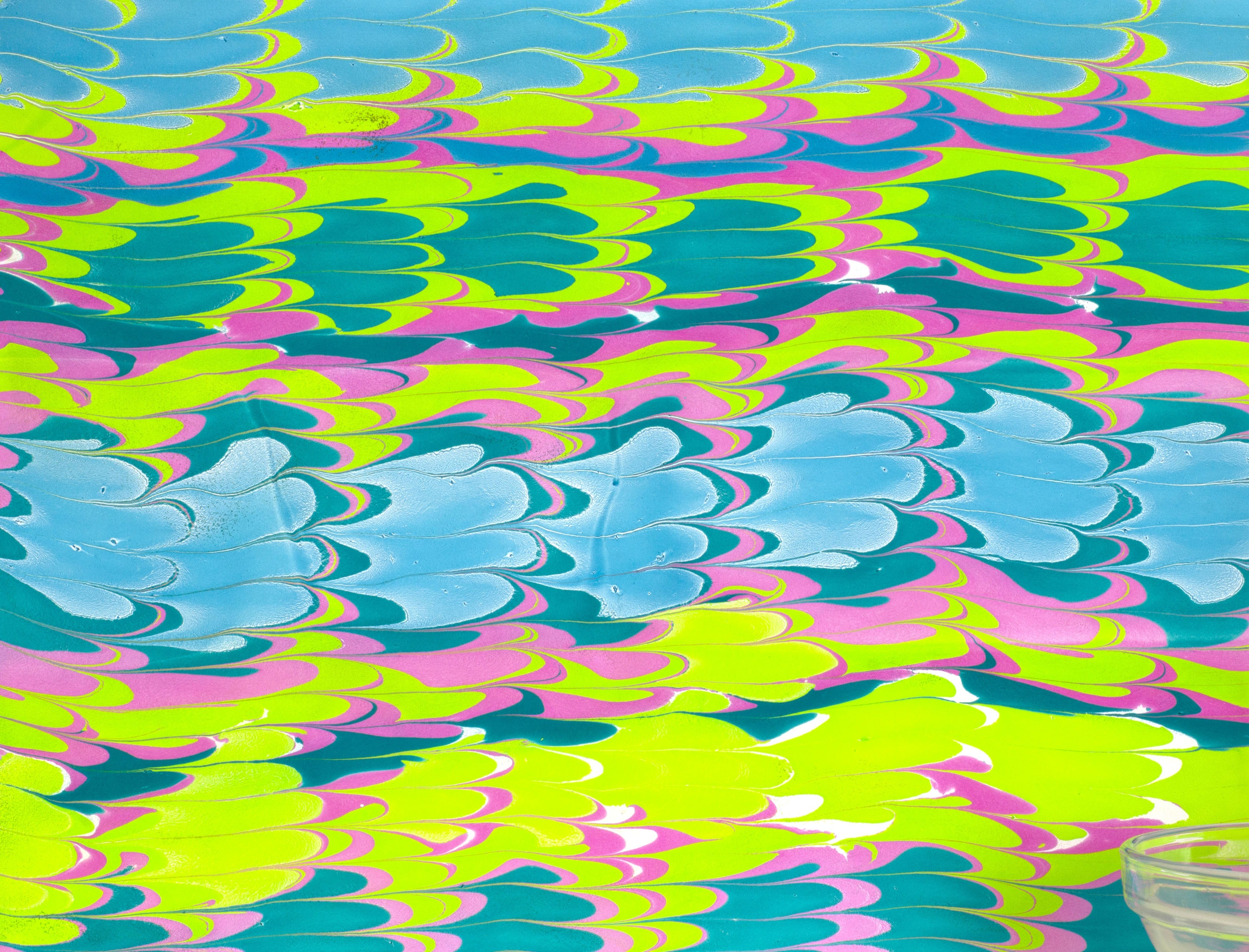 DecoArt Water Marbling Paint 2oz-Yellow Green