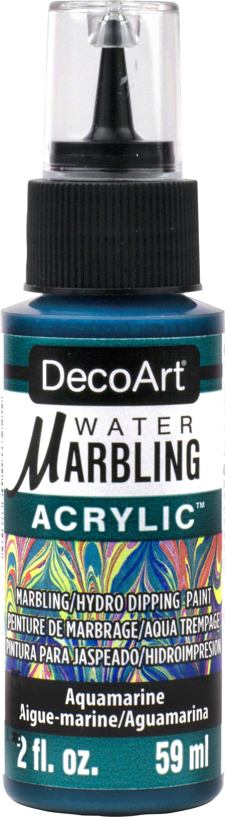 DecoArt Water Marbling Paint 2oz-Aquamarine