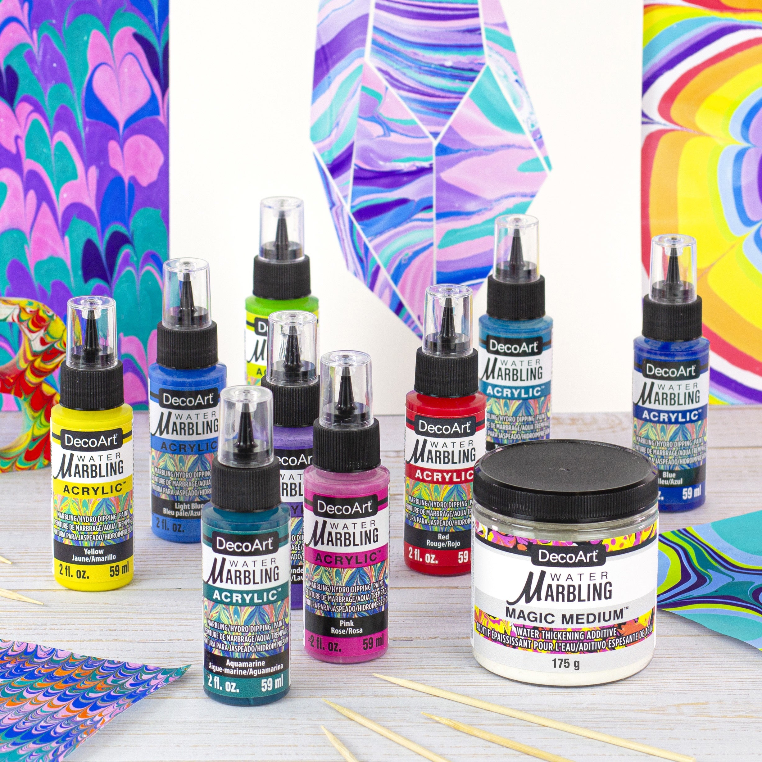 DecoArt Water Marbling Paint 2oz-Aquamarine