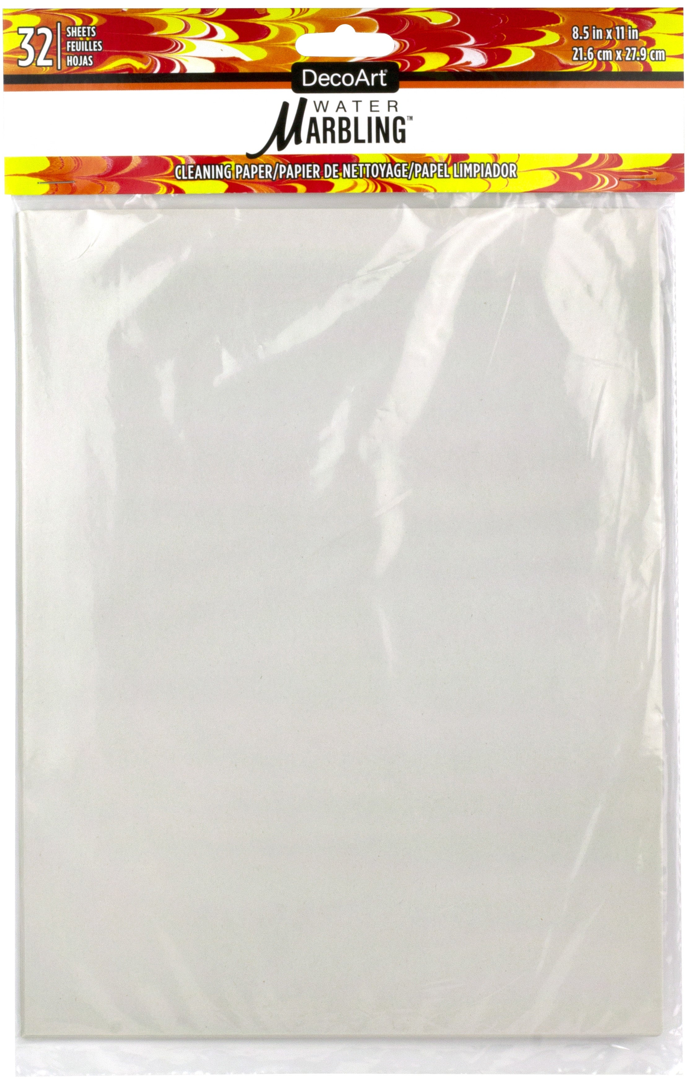 DecoArt Water Marbling Newsprint Cleaning Paper 32/Pkg
