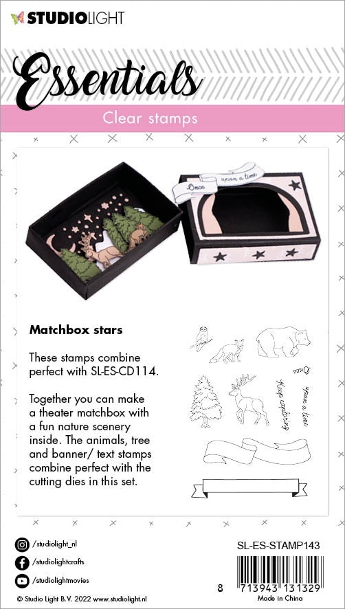 Studio Light Essentials Clear Stamp-Nr. 143, Matchbox Stars