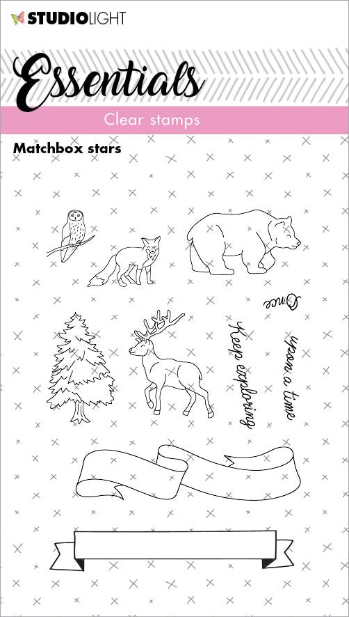 Studio Light Essentials Clear Stamp-Nr. 143, Matchbox Stars