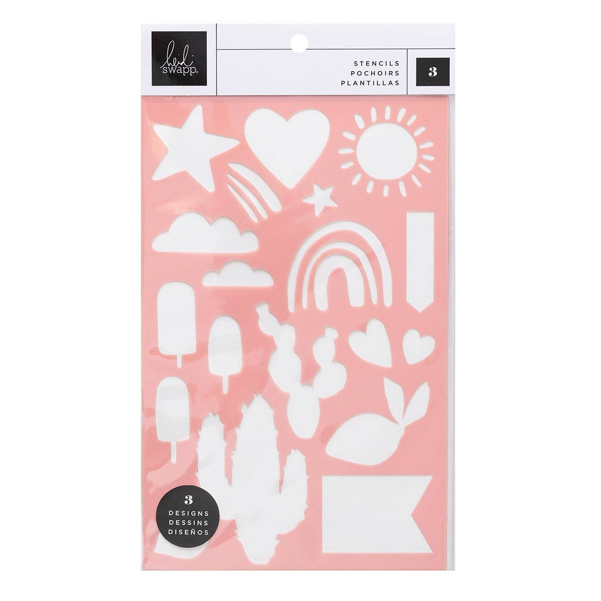 Heidi Swapp Sun Chaser Stencils 3/Pkg